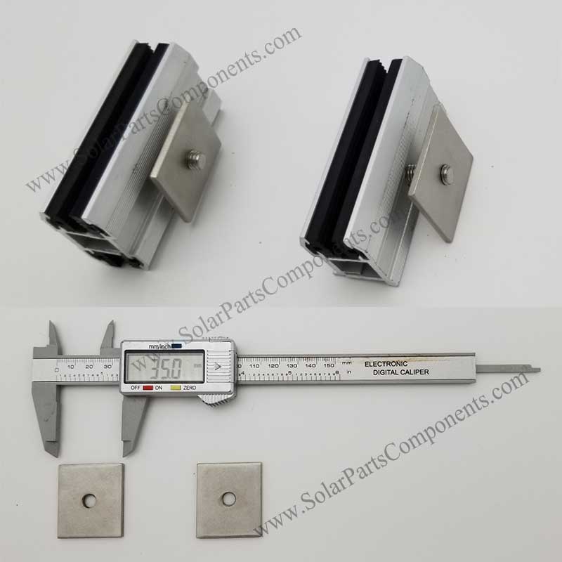 frameless solar panel clamp racking nut