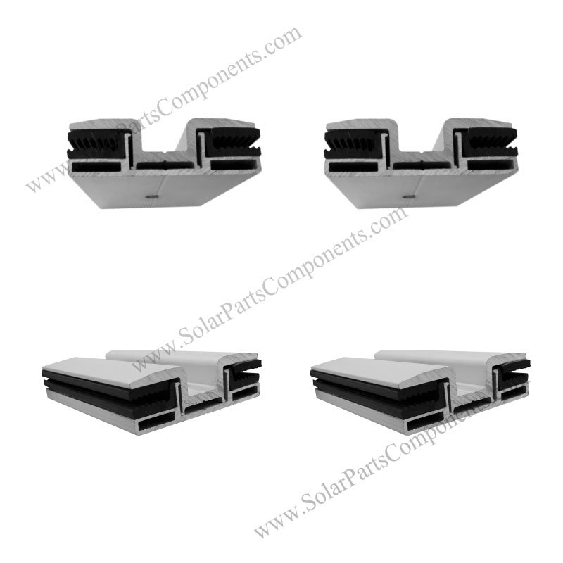 frameless solar panel mounting mid clamps