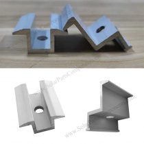 aluminum mid clamps for solar panel racking installation