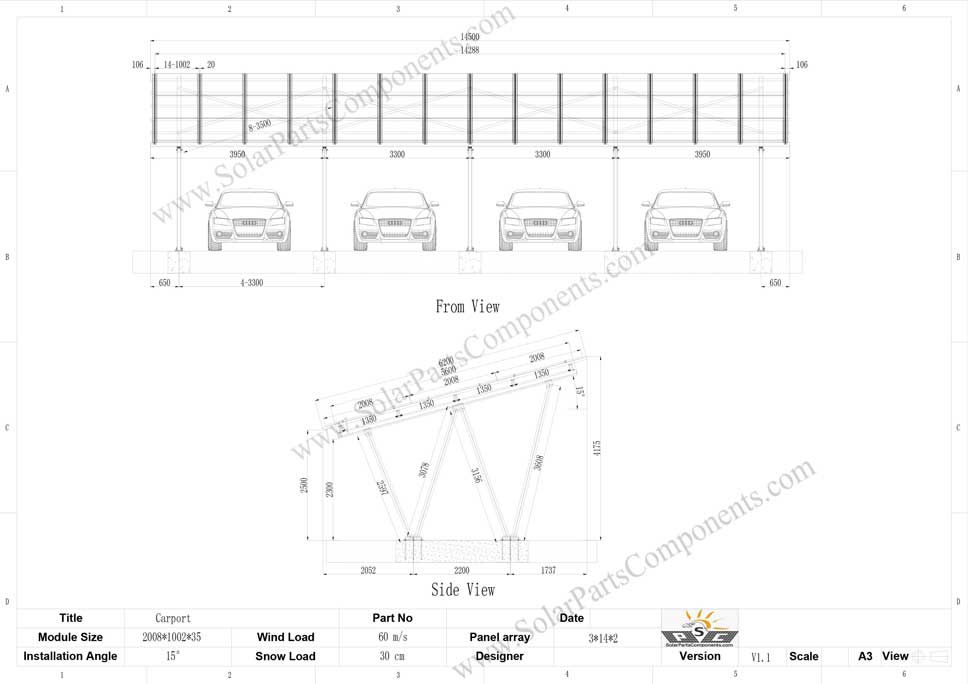 solar concrete block carport