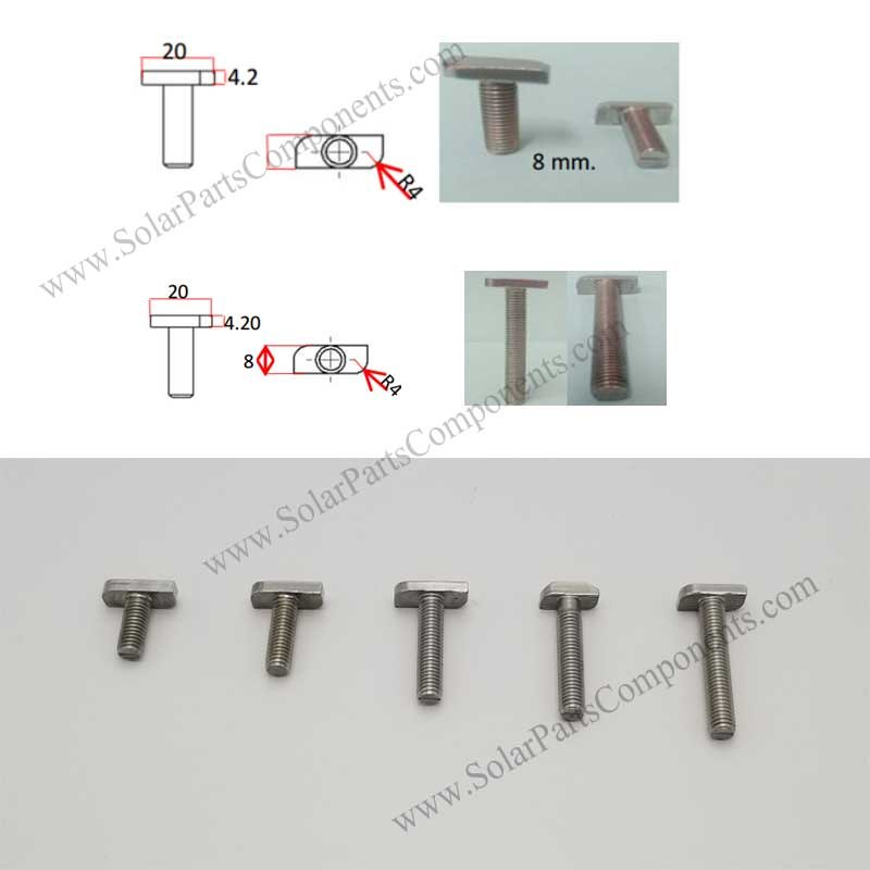 solar mounting T bolts