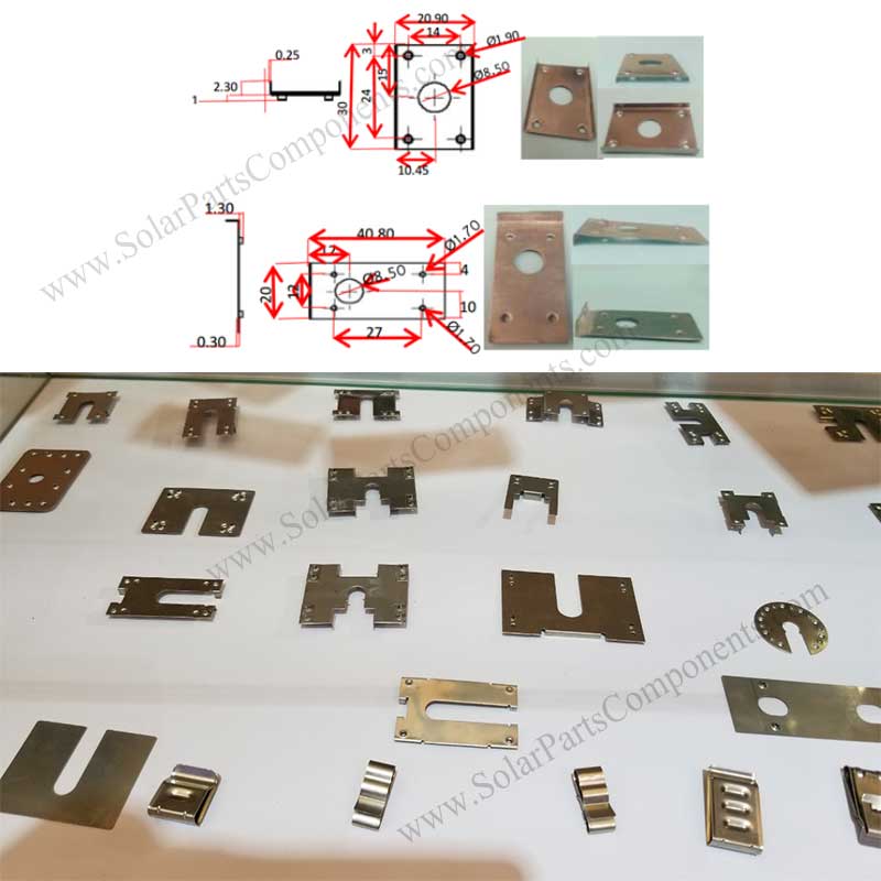 solar mounting earth grounding clips