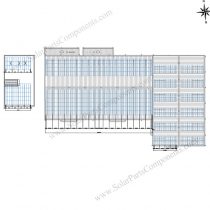 pv module power plant mounting on metal roof