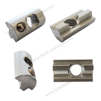 sliding T nuts M8 with ball for PV mounts