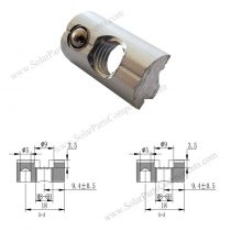 sliding nut M8 with ball for solar rails
