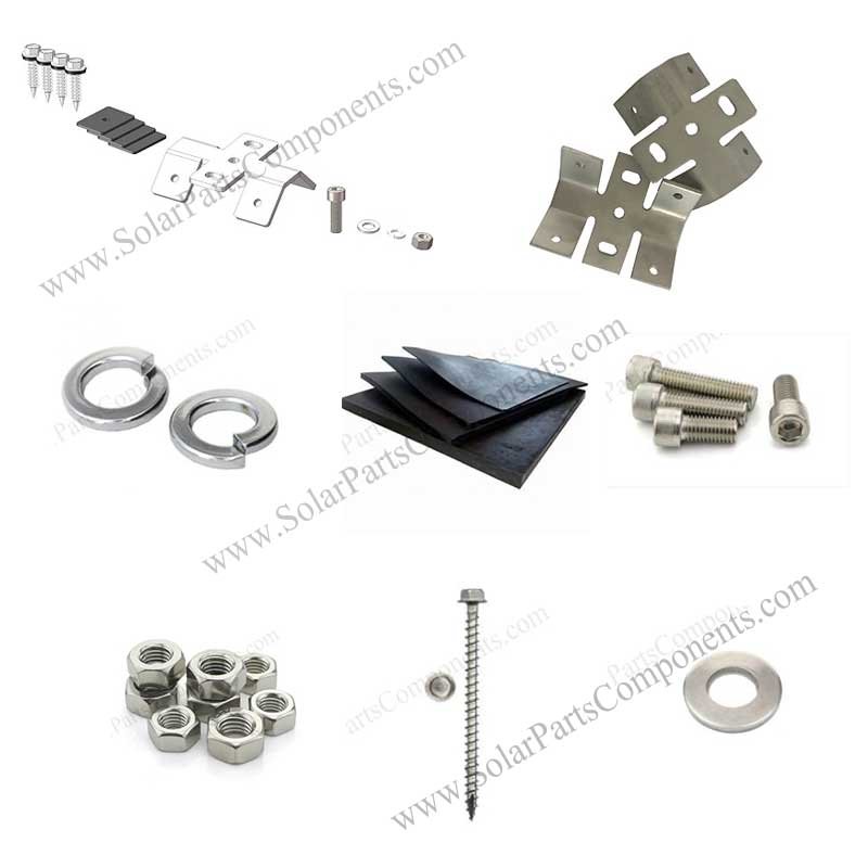 metal roof clamp components for solar mounting
