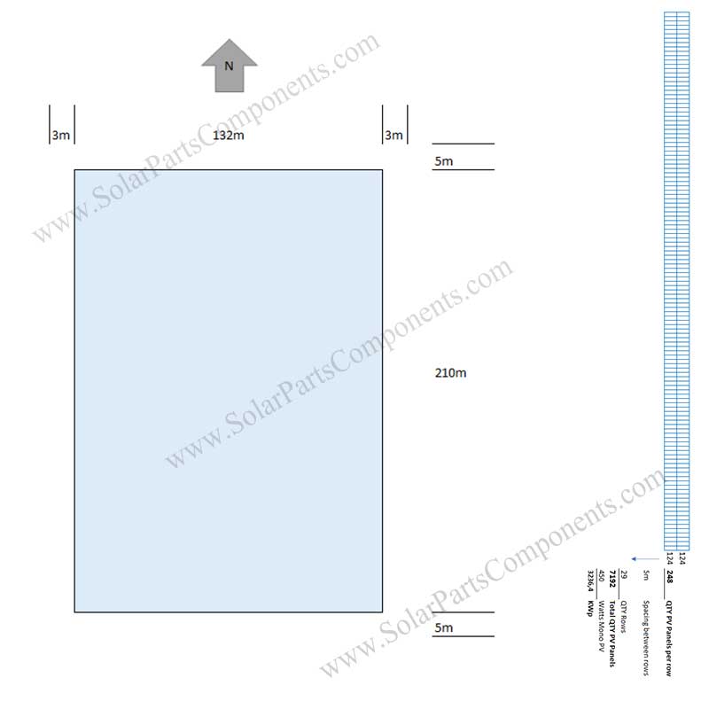 solar ground mount with screw