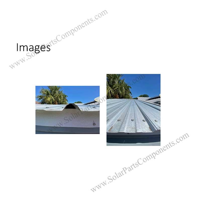 rail less pv mounting system on metal roofing