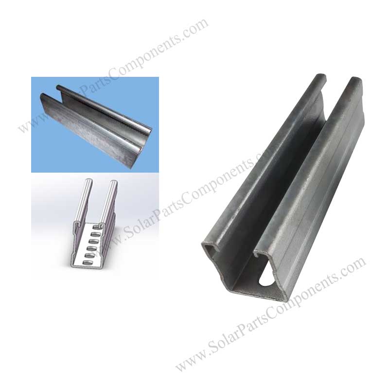 solar mounting galvanized steel rails wholesale