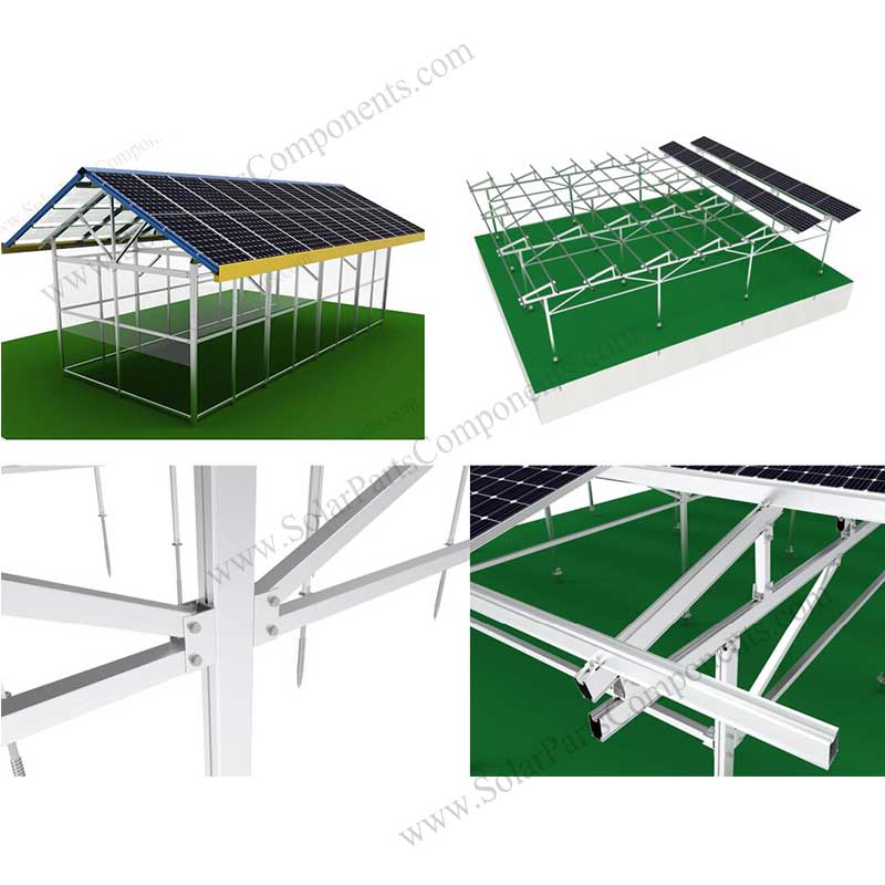 Solar farmland ground racking system