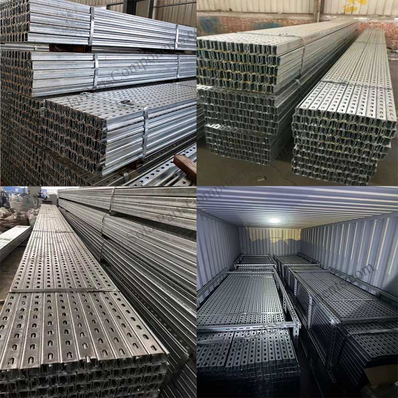 Solar Galvanized Steel Rails 41x41