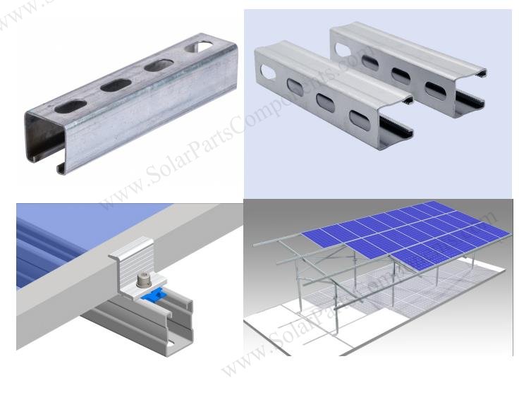 solar galvanized steel rails