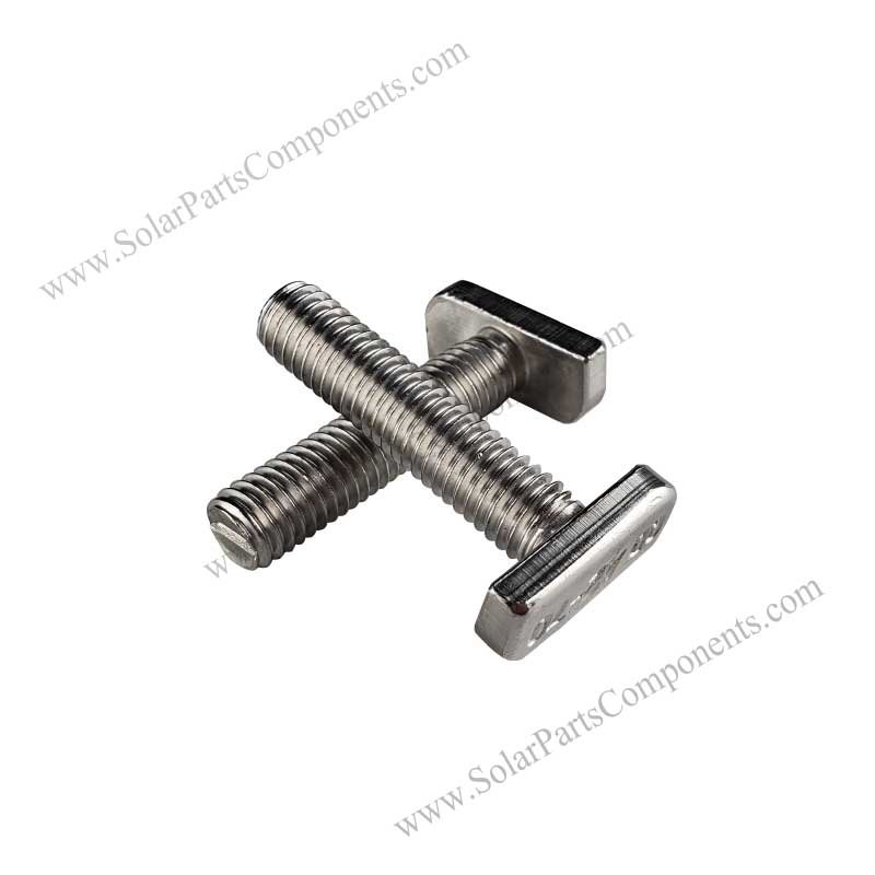 solar T bolts stainless steel
