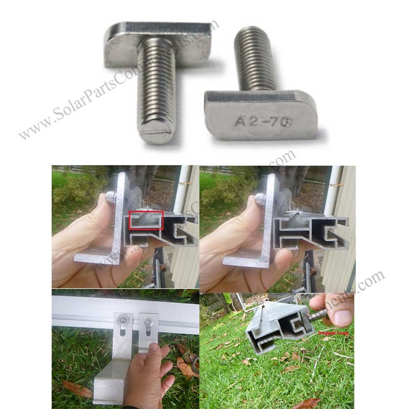 T-Bolt for Solar Panel Mounting System