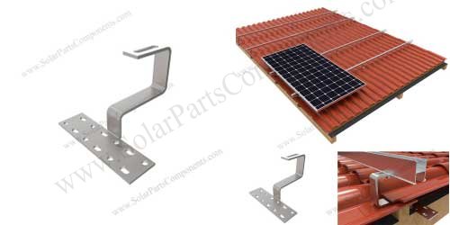 Solar Curved Tile Roof Hooks
