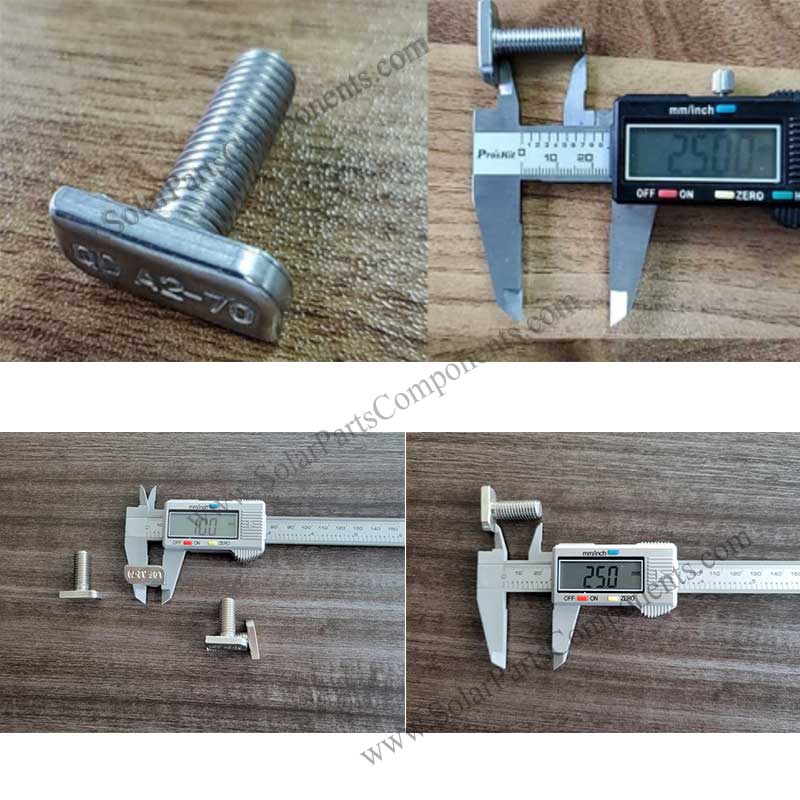 stainless steel T bolts for solar panel