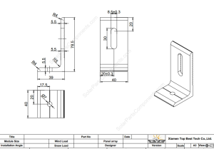 solar stainless steel L foot bracket