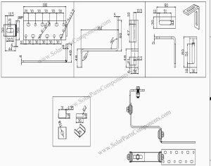 solar tile roof hook