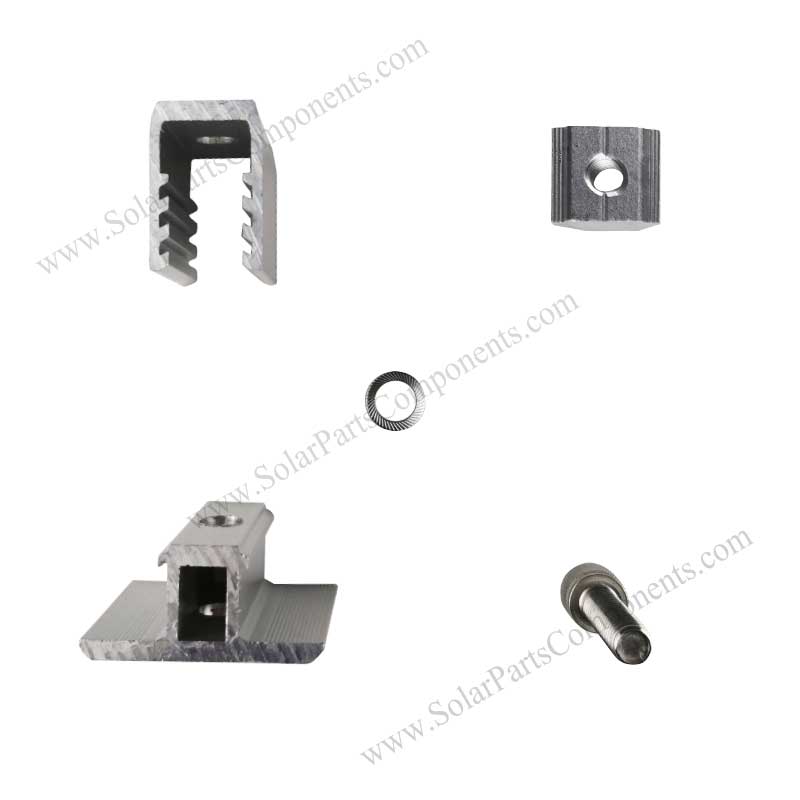 adjustable mid clamp solar aluminum