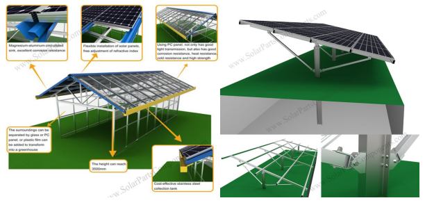Solar mounting structure for ground mounting system