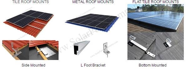 solar mounting structure for roof mounting system