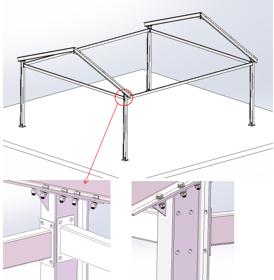 BIPV roof mounts