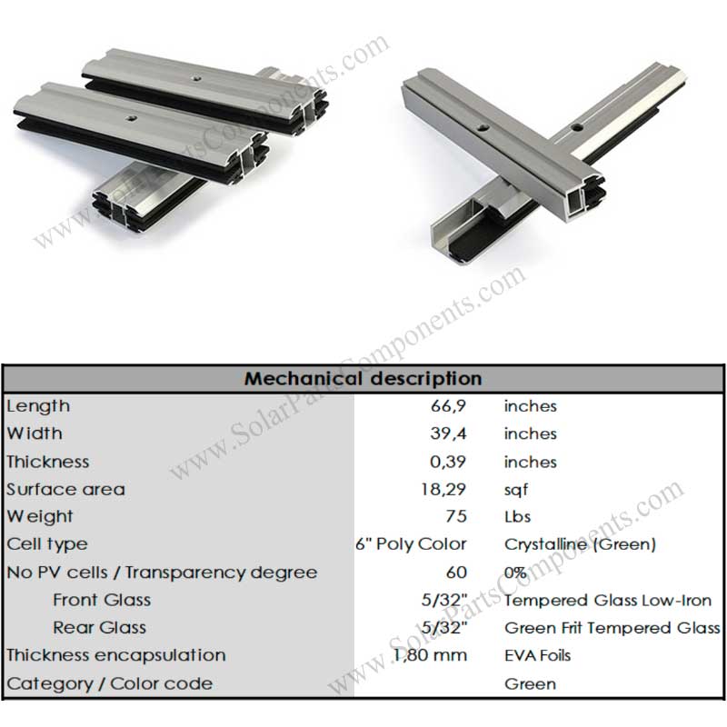 frameless module mid and clamps