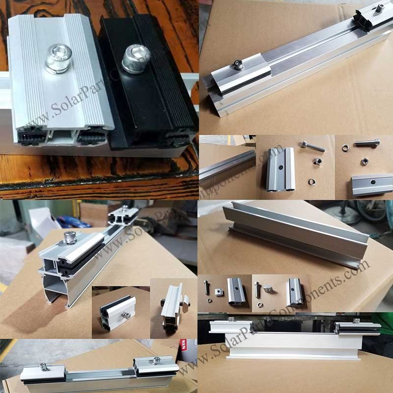 frameless module clamps compatible for solar rails