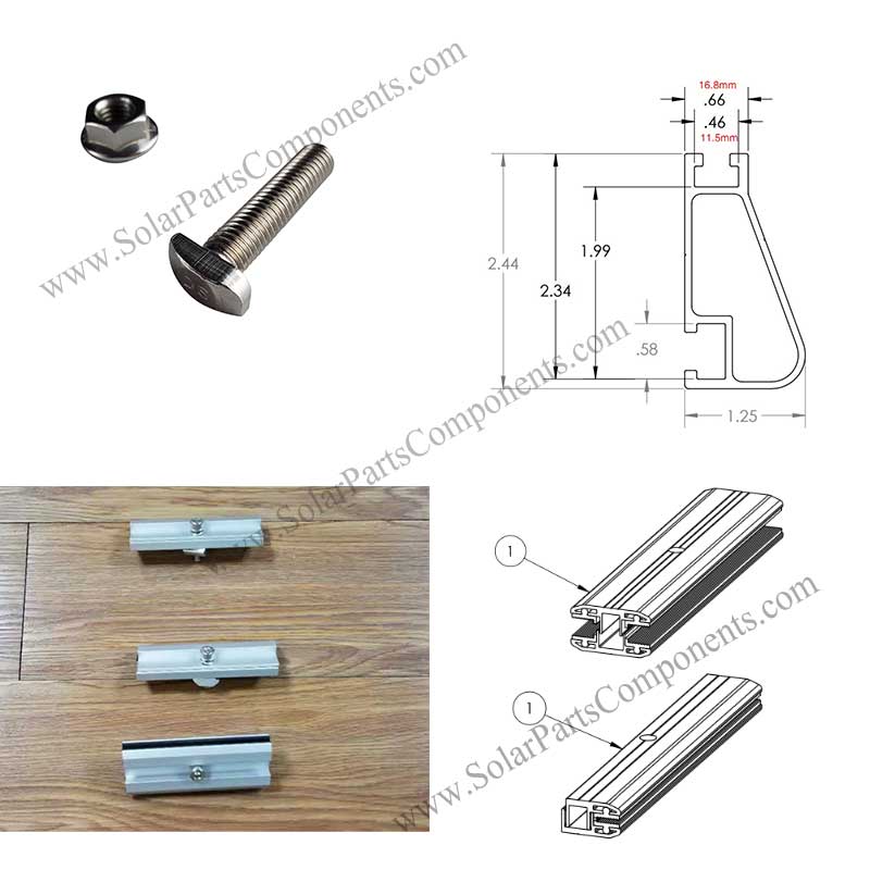 frameless module clamps fasten hardware