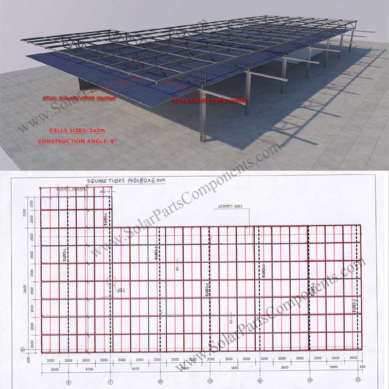 frameless bifacial PV module mount with rail