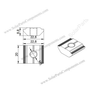 solar railing nuts