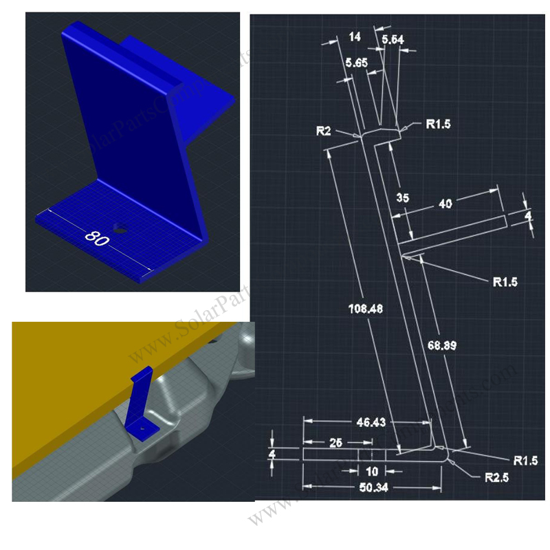 Customized Solar clamps factory SPC-1