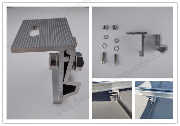 solar panel metal roof clamp without drilling 