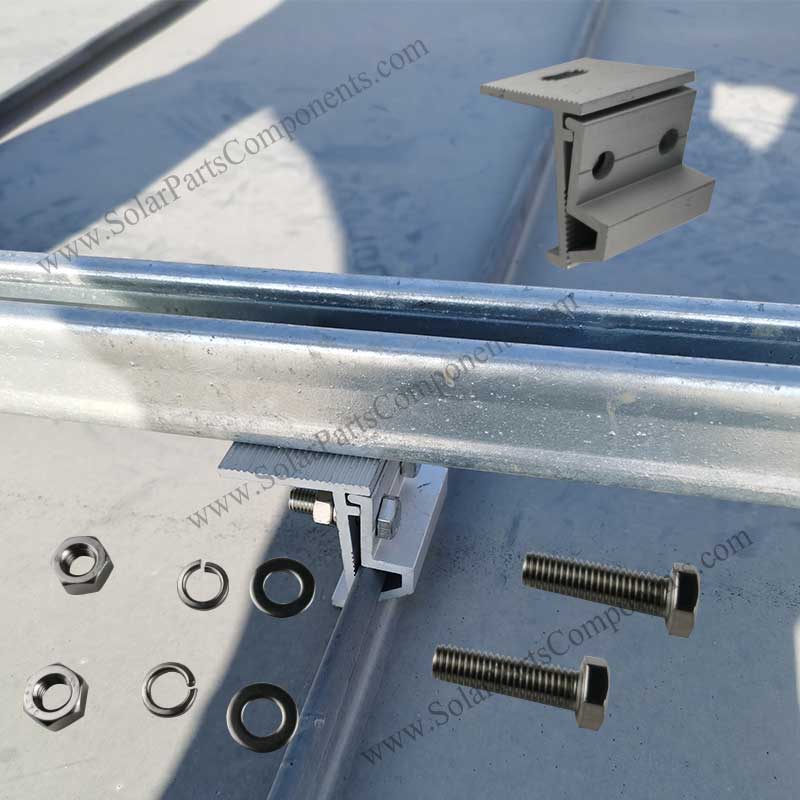 solar panel metal roof clamps without drilling wholesale