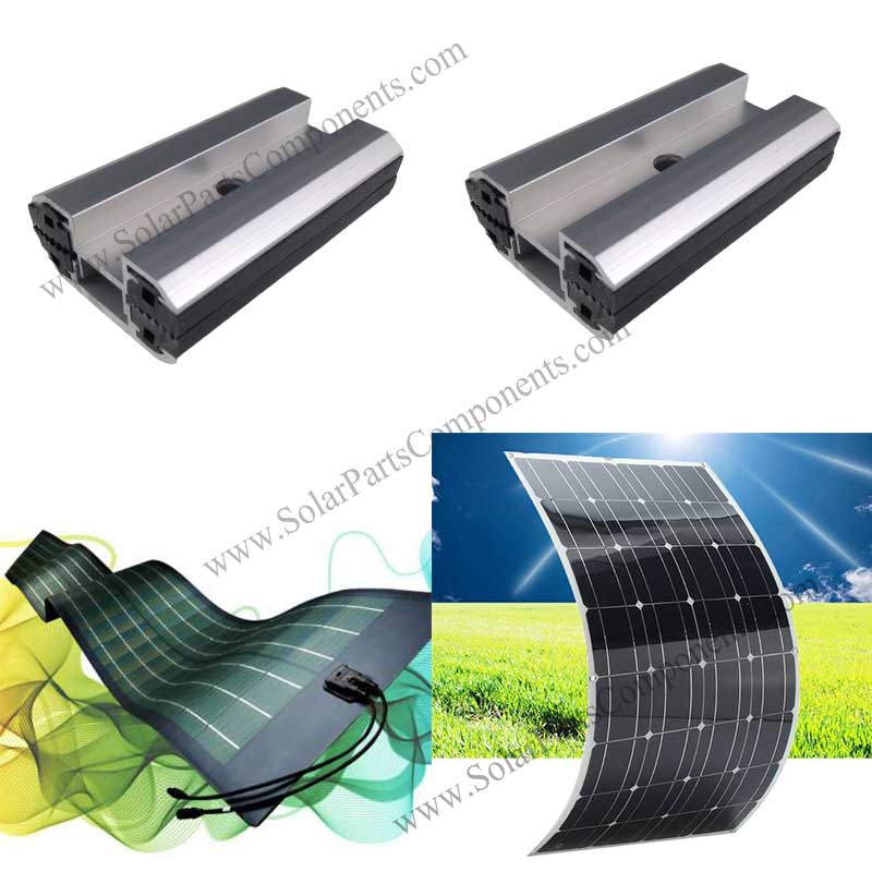 flexible thin film PV module clamps