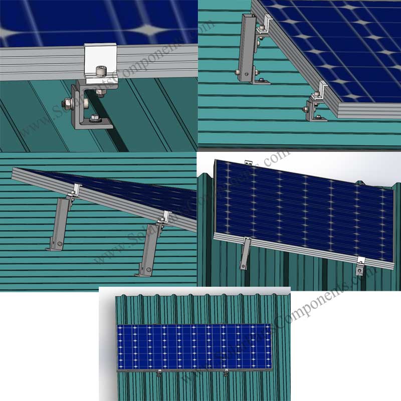 Solar Panel Mount Brackets with Tilt Legs OEM factory