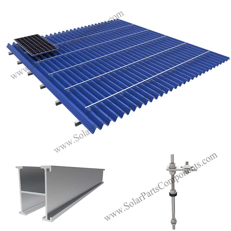 metal roof solar mounting systems with hanger bolts
