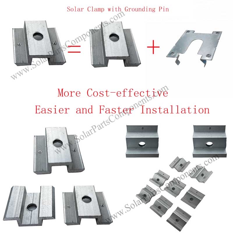 Solar Clamp with grounding pins ODM