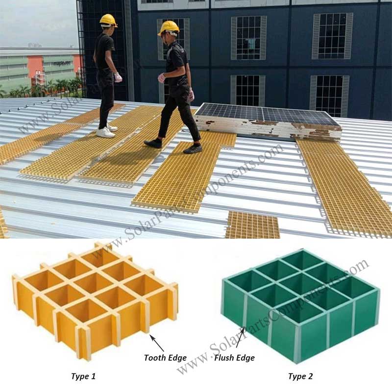 Solar Rooftop FRP Walkway