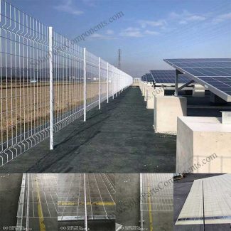 galvanized fence for solar energy