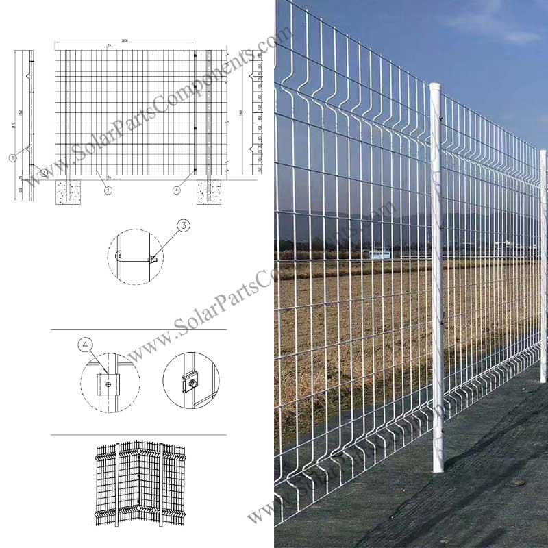 galvanized metal fence for solar power
