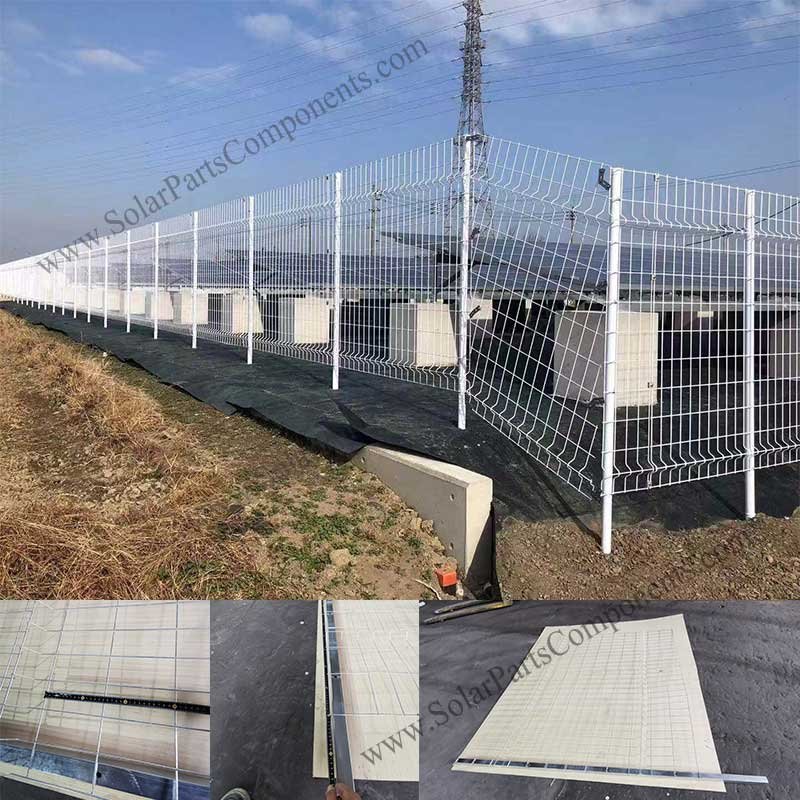 galvanized steel fence for solar farm