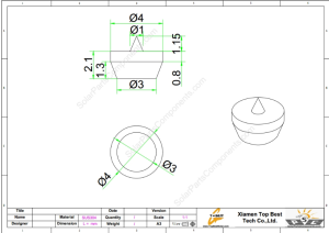 Solar clamp pin 