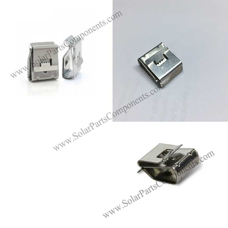 Flat cable clips for PV panels