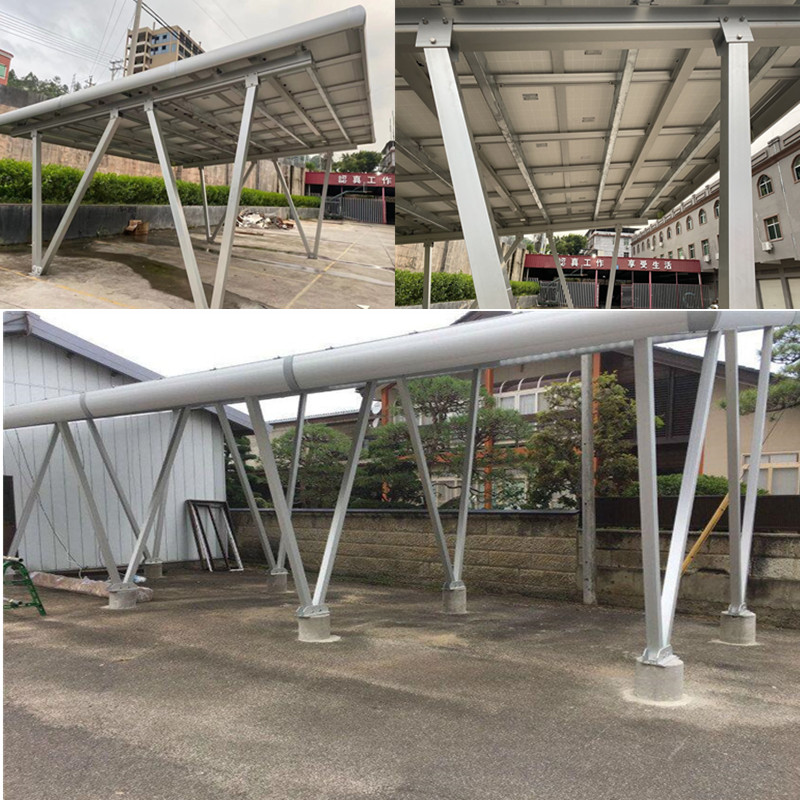 Aluminum waterproof solar carport