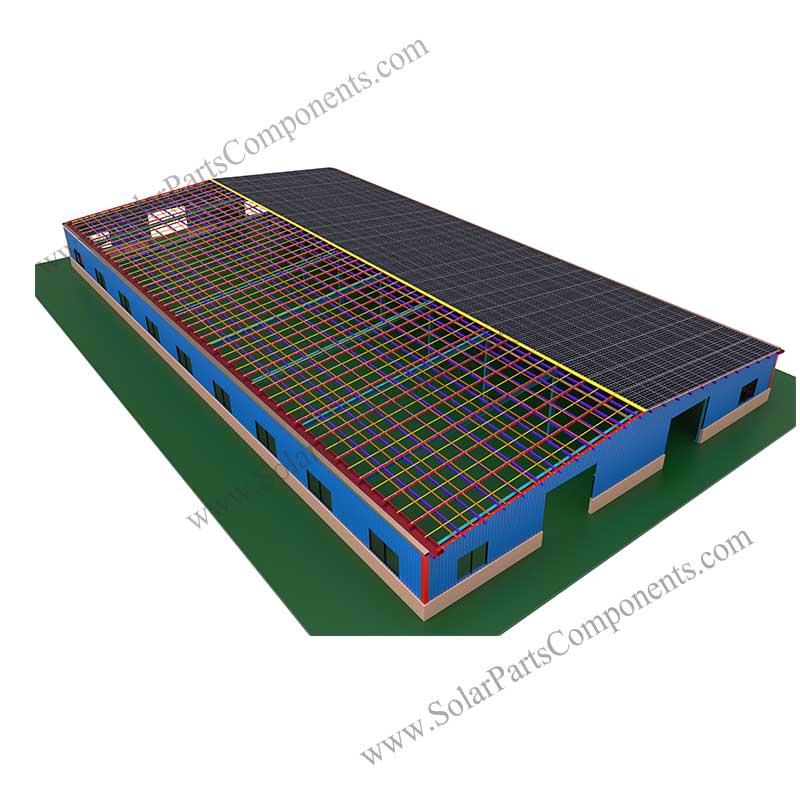 BIPV Commercial Industrial solar system Steel