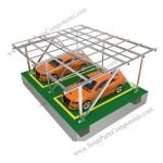 BIPV solar waterproof aluminum carport system