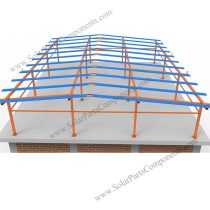 Residential BIPV Sun shed flat roof system