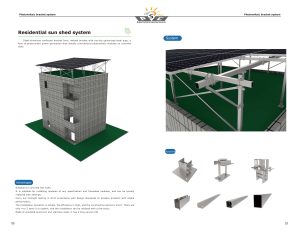 Residential BIPV Sun shed roof system