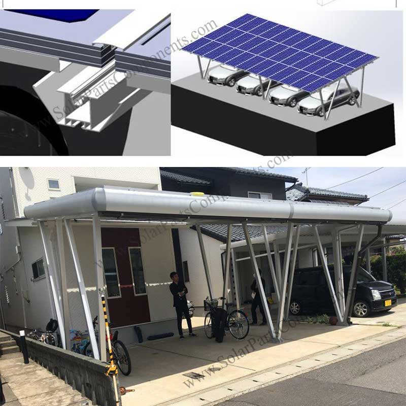 aluminum solar carport project